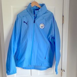 Manchester City Puma Rain Cell Jacket. Size Men’s Large.